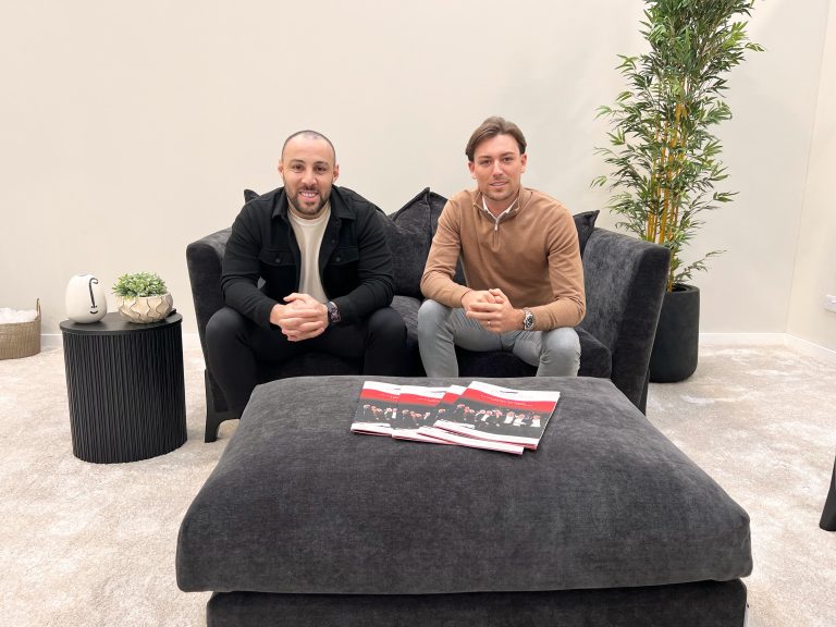 Sofa Club’s Co-Founder and Managing Director Louis Rose (L) with Samuel Scott Sales Director Panther Logistics