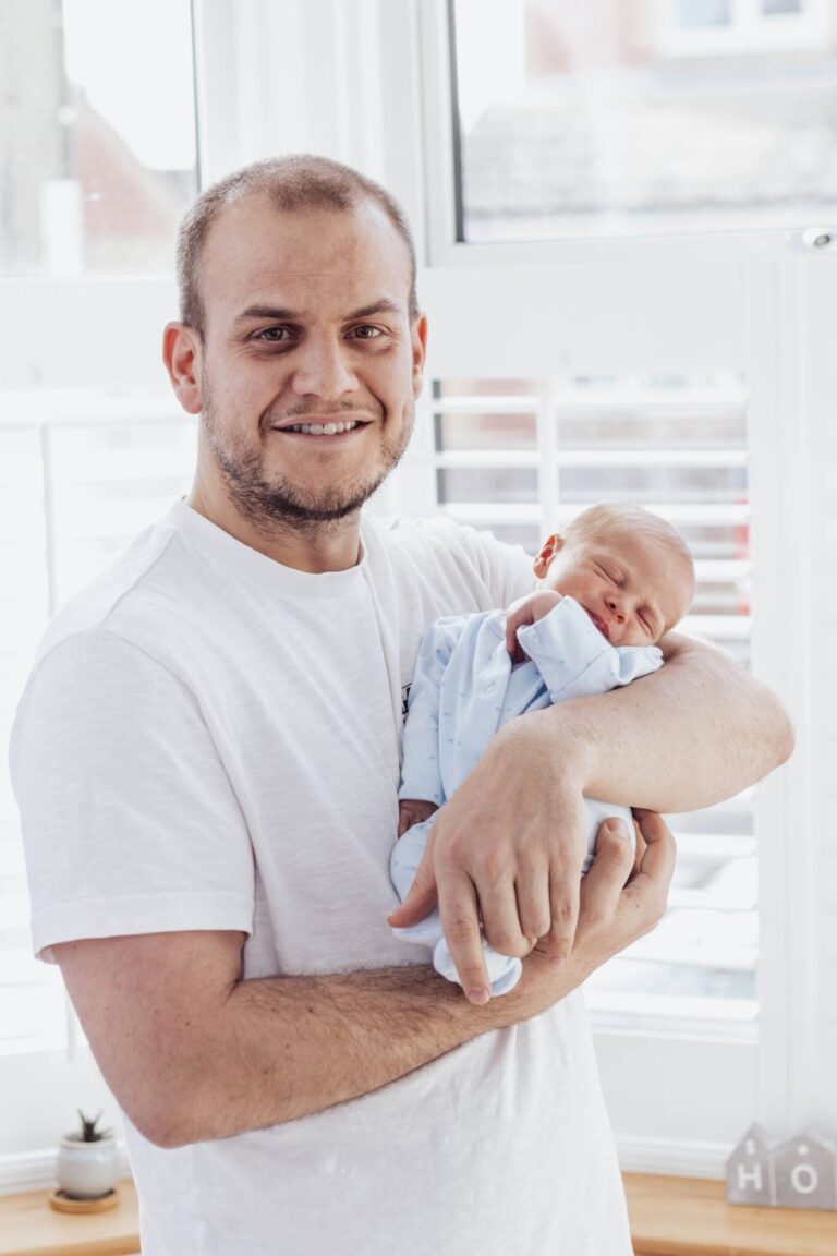 A life changing moment - Conner O'Connor with his baby son (1)