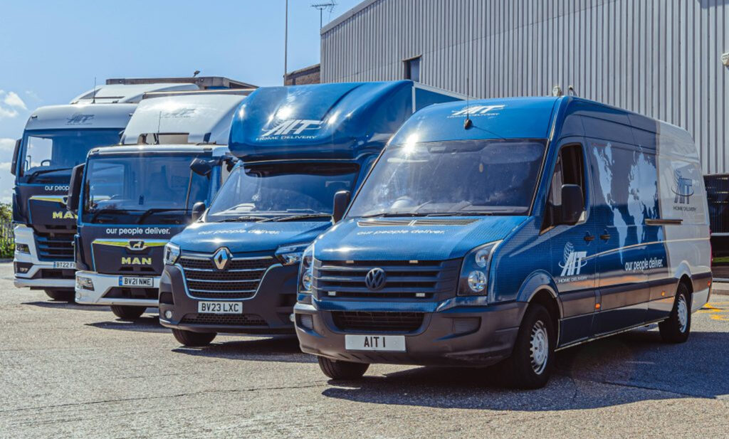 AIT Home Delivery fleet vehicles